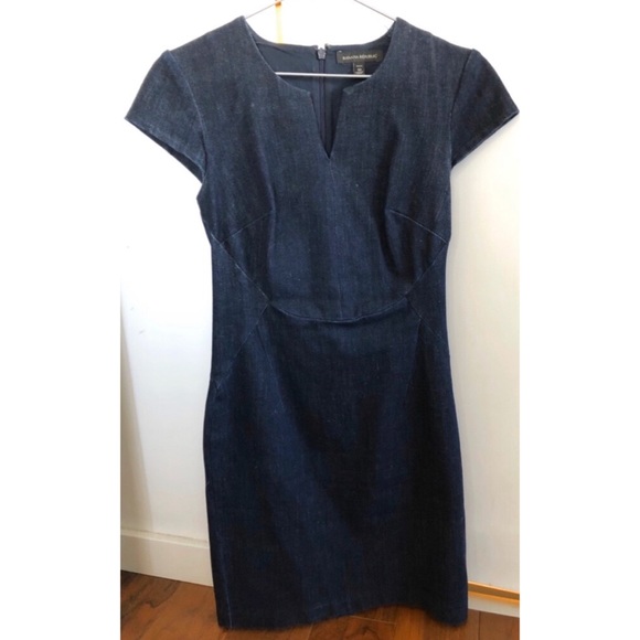 Banana Republic Fitted Jean Dress - 00 Petite - Picture 2 of 4